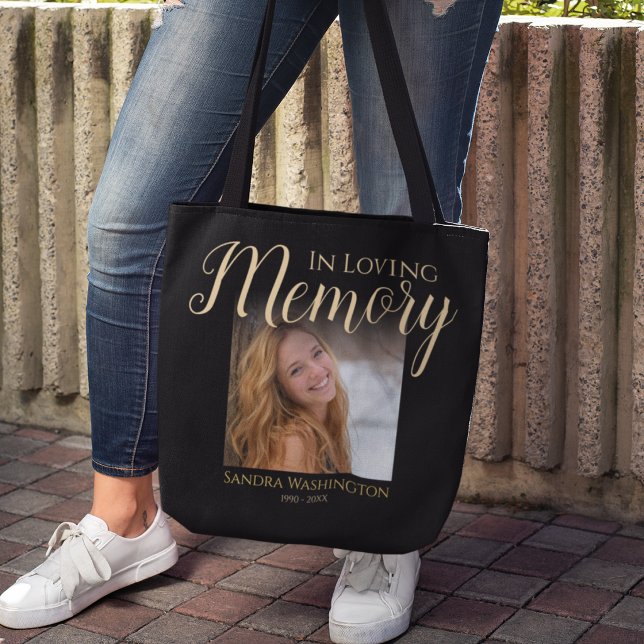  In Loving Memory Personalised Memorial Photo Tote Bag (Creator Uploaded)