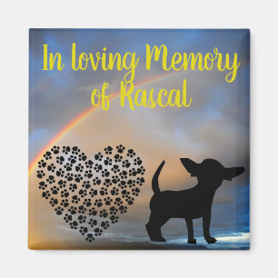 In Loving Memory Personalised Name Memorial Dog Magnet