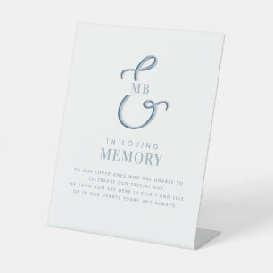 In Loving Memory Personalised Wedding Pedestal Sign
