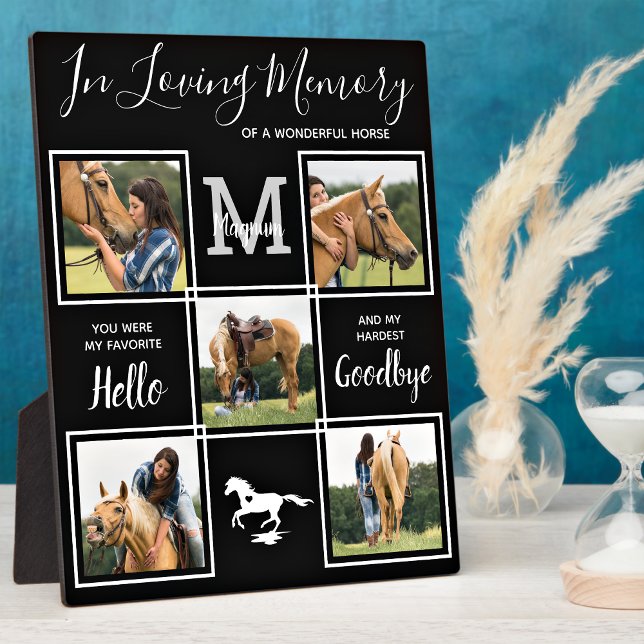 In Loving Memory Personalized Pet Horse Memorial Plaque (Creator Uploaded)