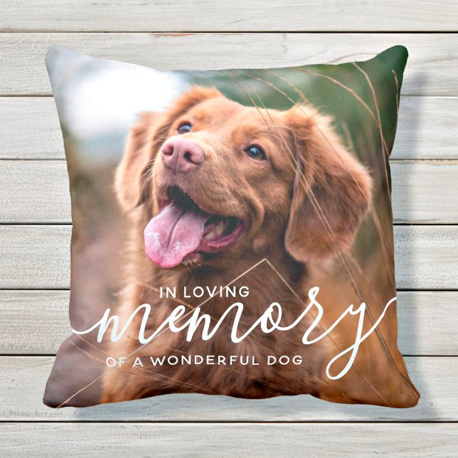 In Loving Memory Pet Dog Memorial Cushion (Creator Uploaded)
