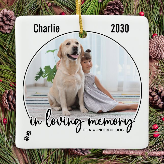 In Loving Memory Pet Memorial Ceramic Ornament (Creator Uploaded)