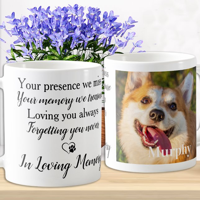 In Loving Memory Pet Memorial Photo Coffee Mug (Creator Uploaded)