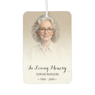 In Loving Memory Photo Car Air Freshener