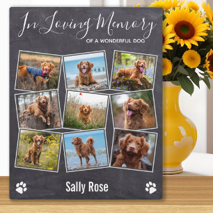 In Loving Memory Photo Collage Pet Memorial Plaque