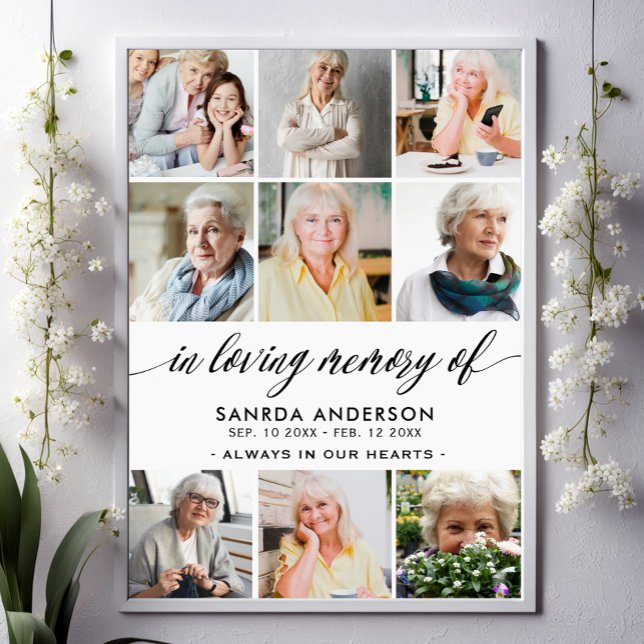 In Loving Memory Photo Collage Poster (Creator Uploaded)