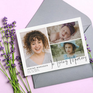 In Loving Memory Photo Collage Sympathy Thank You