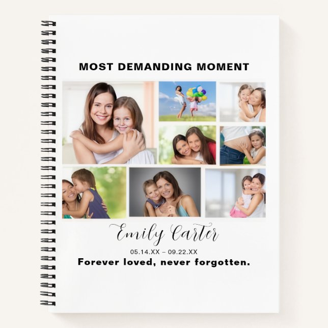 In Loving Memory Photo Funeral Guest notebook (Front)