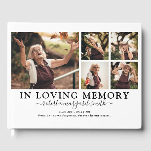 In Loving Memory Photo Funeral Memorial Guest Book