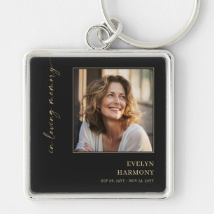 In Loving Memory Photo Funeral Memorial Key Ring