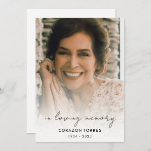 In Loving Memory Photo Funeral Order of Service Programme