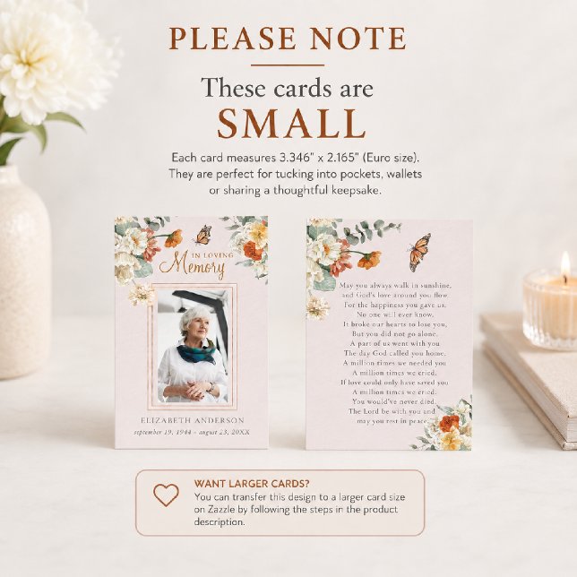 In Loving Memory | Photo Funeral Prayer Card (Creator Uploaded)