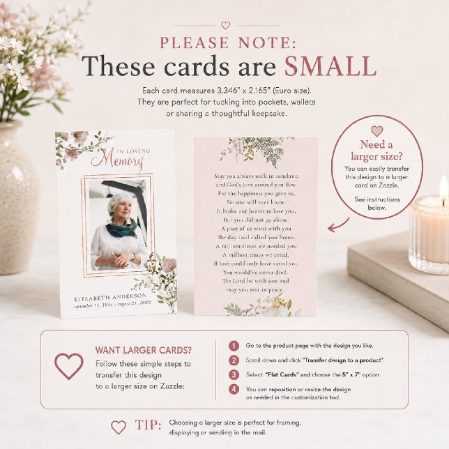 In Loving Memory | Photo Funeral Prayer Card (Creator Uploaded)
