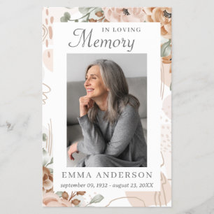 In Loving Memory Photo Funeral Prayer Flyer