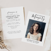 In Loving Memory Photo Funeral Service Memorial