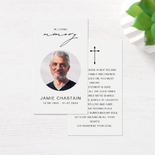 In Loving Memory Photo Funeral Sympathy Cards