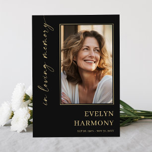 In Loving Memory Photo Funeral Thank You Card