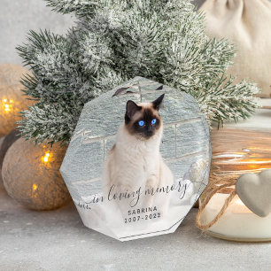 In Loving Memory Photo Grey Script Pet Memorial