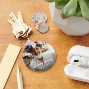 In Loving Memory Photo Keepsake Key Ring