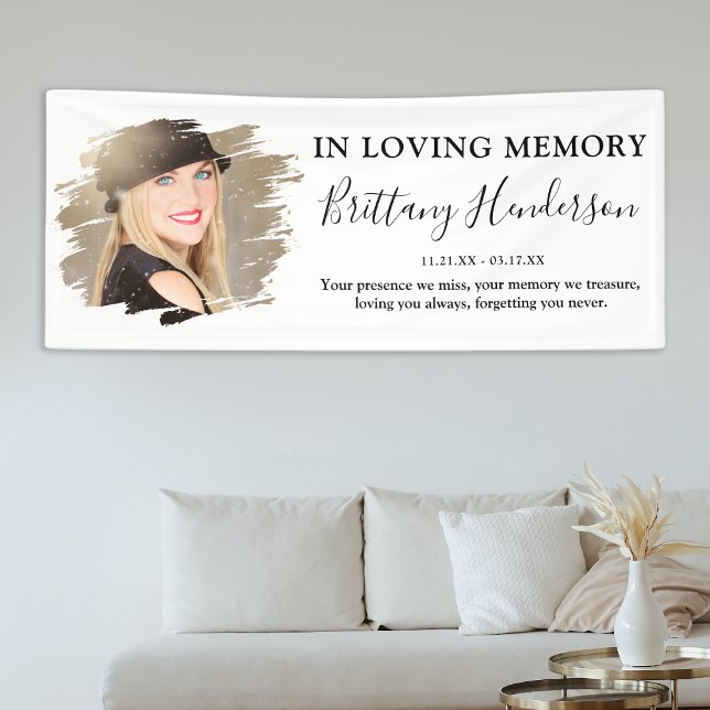 In Loving Memory | Photo Memorial Banner (Creator Uploaded)