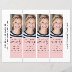 In Loving Memory Photo Memorial Bookmark