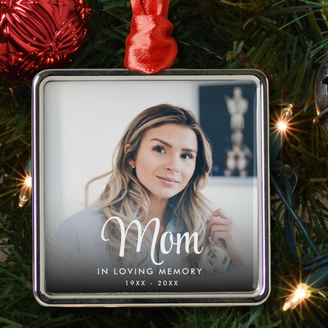 In Loving Memory Photo Memorial Christmas  Metal Tree Decoration (Creator Uploaded)