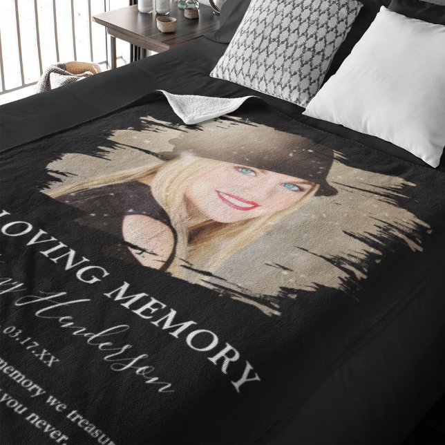 In Loving Memory | Photo Memorial Fleece Blanket (Creator Uploaded)