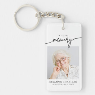 In Loving Memory Photo Memorial Funeral keepsake Key Ring