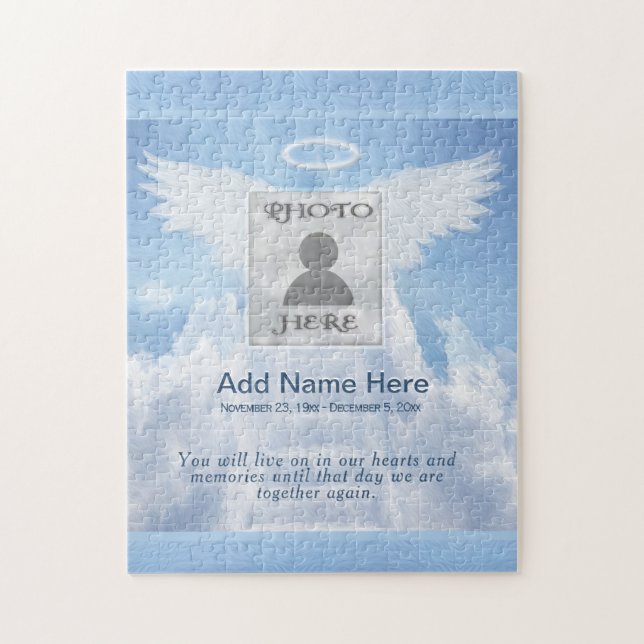 In Loving Memory Photo Memorial Jigsaw Puzzle (Vertical)