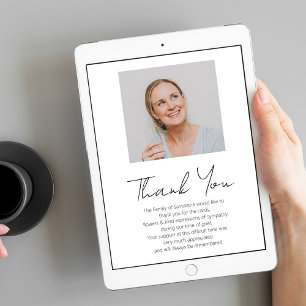 In Loving Memory   Photo Memorial Poster