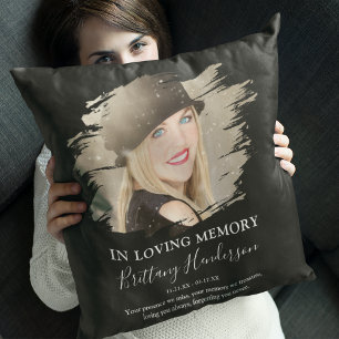 In Loving Memory   Photo Memorial Throw Pillow