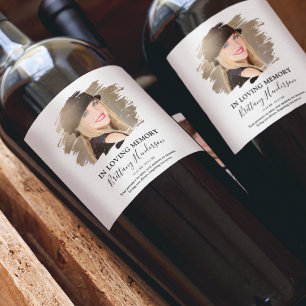 In Loving Memory   Photo   Memorial Wine Label