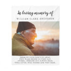 In Loving Memory Photo Poem Tribute Blanket
