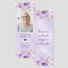 In Loving Memory Photo Purple Watercolor Floral