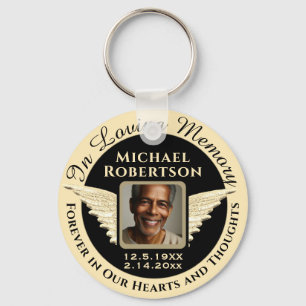 In Loving Memory Photo Remembrance Key Ring
