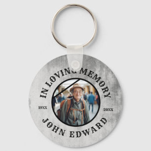 In Loving Memory Photo Tribute Design Key Ring