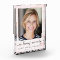 In Loving Memory Pink Marble Memorial Photo Block