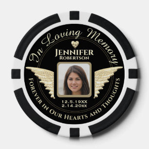 In Loving Memory Pocket Photo Remembrance Poker Chips