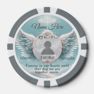 In Loving Memory Pocket Photo Remembrance Poker Chips