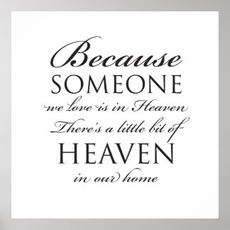 In Loving Memory Print Memorial Remembrance Sign