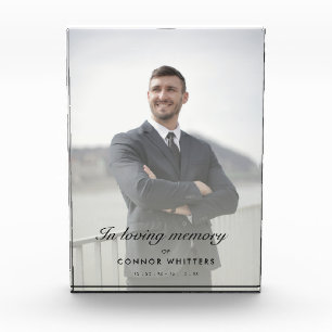 In Loving Memory Remembrance  Photo Block