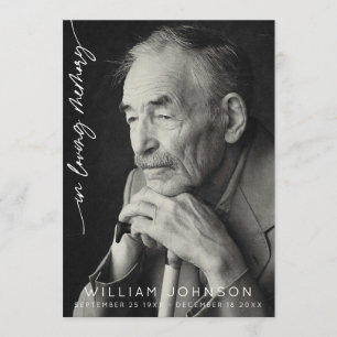 In Loving Memory Remembrance Photo Funeral Programme