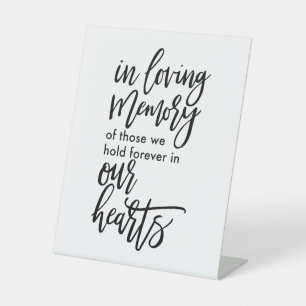 In loving memory sign