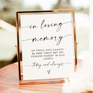 In Loving Memory Sign Forever in Our Hearts