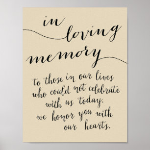 In loving memory sign - to those in our lives 2