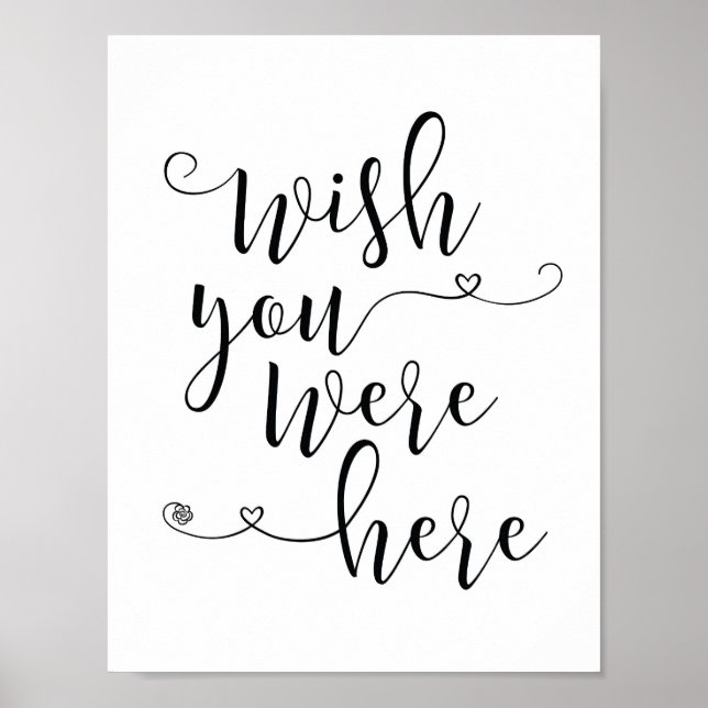 In loving memory sign - wish you were here (Front)