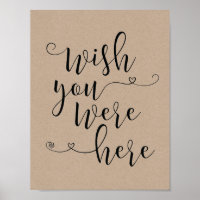 In loving memory sign - wish you were here (v3)