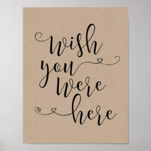 In loving memory sign - wish you were here (v3)