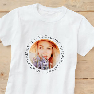 In Loving Memory Simple Modern Custom Photo T-Shirt