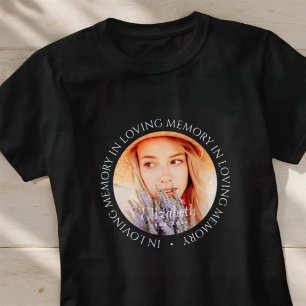 In Loving Memory Simple Modern Custom Photo T-Shirt